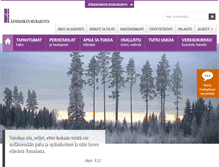 Tablet Screenshot of aanekoskenseurakunta.fi